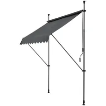 pro.tec Klemmmarkise Stem 150 cm grau