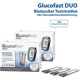 Glucofast Duo Blutzucker-Teststreifen 100 St