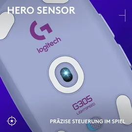 Logitech G305 Lightspeed Wireless Gaming Maus flieder