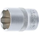 BGS 2421 | Steckschlüssel-Einsatz Super Lock Antrieb Innenvierkant 12,5 mm (1/2") SW 21 mm | Wellenprofil | CV-Stahl