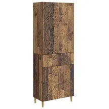 vidaXL Schrankset 2 pcs Altholz Holzwerkstoff