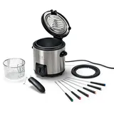 Tchibo - Mini-Fritteuse-und-Fondue - silber