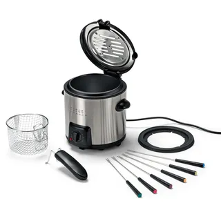 Tchibo - Mini-Fritteuse-und-Fondue - silber