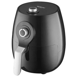Michelino Heißluftfritteuse Heißluft-Fritteuse 5 Liter 1450 W Schwarz, 1450 W, Temperaturwahl Timer schwarz