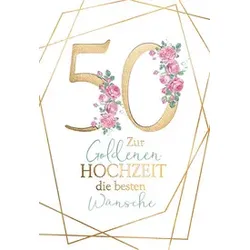 Goldhochzeit geprägt 72-1110 Bild