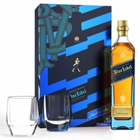 Johnnie Walker Blue Label Whisky in Box mit zwei Gläsern, Alkohol, 40 %, 700 ml