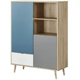 Finori Highboard Cuba 53 Highboard/Tricolor/Holzwerkstoff