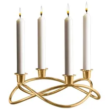 Georg Jensen Kerzenleuchter Season Edelstahl Gold