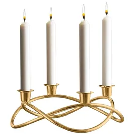 Georg Jensen Kerzenleuchter Season Edelstahl Gold