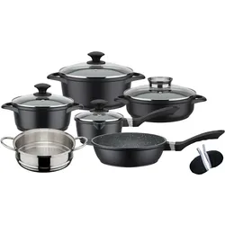 GSW Topfset GOURMET GRANIT 6 teilig INDUKTION