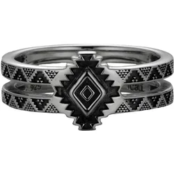 cai Ring 925/- Sterling Silber oxidiert Amerika