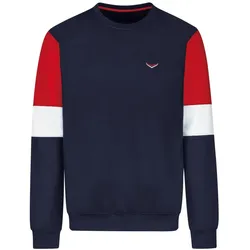 Trigema Sweatshirt »TRIGEMA Sweatshirt mit kontrastfarbigen Elementen« Trigema navy XXL