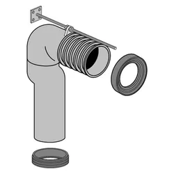 Villeroy & Boch Vario-Abflussbogen Zubehör 8711 D 100 mm