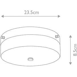 Elstead Lighting Elstead TAMAR-F-M-PG-LED-Deckenleuchte für Badezimmer Tamar 1xGX53/5,7W/230V IP44