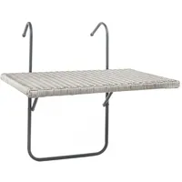 Hi Balkonhängetisch Klapptisch 60 x 40 x 0 cm Grau
