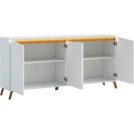 INOSIGN Sideboard INOSIGN "ALADINO", weiß, B:184cm H:86cm T:40cm, FSC-zertifizierter Holzwerkstoff, Sideboards, Sideboard, Breite 184 cm, komplett Hochglanz, ohne Beleuchtung