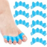 8X Zehenspreizer Silikon,Zehenspreizer Hallux Valgus Korrektur Silikon,Zehenspreizer Hallux Valgus Korrektur,Gel Zehentrenner für Bunion Korrektur, Korrektur für alle Zehen,Hammerzehen Korrektoren