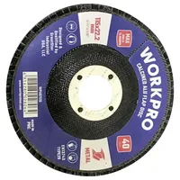 WorkPro WP407515 Fächerschleifscheibe Durchmesser 115 mm Bohrungs-Ø 22.2 mm