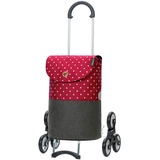 Andersen Shopper Manufaktur Andersen Einkaufstrolley - Treppensteiger Scala Shopper Duko rot 36 L Hackenporsche,Shopping,wasserabweisend, leichtgängig, Räder abnehmbar, Treppensteiger