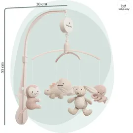 BO BABY'S ONLY Baby's Only Musik-Mobile - Alt Rosa/Warm Linen - Rosa/Beige