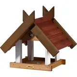 Dobar dobar® Großes Vogelhaus Herbstfrüchte zum Aufhängen, Futterhaus für Wildvögel ca.: 33,5x29x34 cm