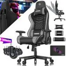 Kesser Gamingstuhl Kunstleder Grau/Schwarz