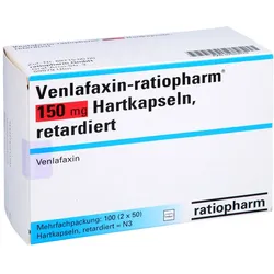 VENLAFAXIN-ratiopharm 150 mg Hartkaps.retardiert 100 St