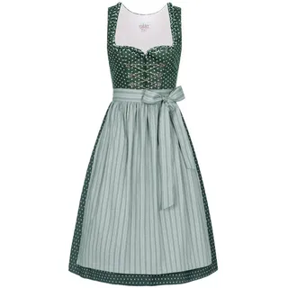 Nübler Dirndl Midi Thea in Petrol grün 52