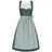 Nübler Dirndl Midi Thea in Petrol grün 52
