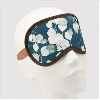 BEAZZ Schlafmaske Schlafmaske, Augenmaske, Schlafbrille - Eukalyptus, Bequem - Perfekte Abdunklung, 1-tlg., HANDMADE IN GERMANY grün