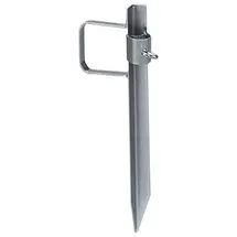 DELSCHEN Bodenhülse RD-B 7501 Stahl 42,5 cm Silber