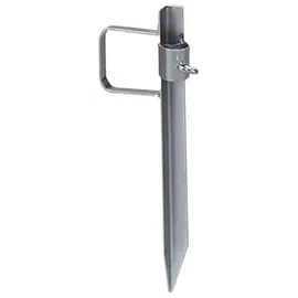 DELSCHEN Bodenhülse RD-B 7501 Stahl 42,5 cm Silber