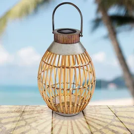 bmf-versand Solarleuchte Garten Laterne 27cm Solarlampe Außen Leuchte Solar mit Pflegetuch