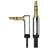 UGREEN Aux Kabel Auto 3.5 mm klinkenkabel 90 Grad Aux Kabel mit Winkelstecker für Auto Audiosystem, TV, Soundbar, Lautsprecher, Handy, Kopfhörer usw.(2m)