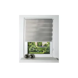 Schmidt Kettenzugrollo Zebra 40 x 150 cm Polyester Grau