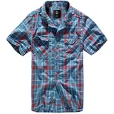 Brandit Textil Roadstar Kurzarmhemd Red / Blue M