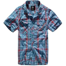 Brandit Textil Roadstar Kurzarmhemd Red / Blue M