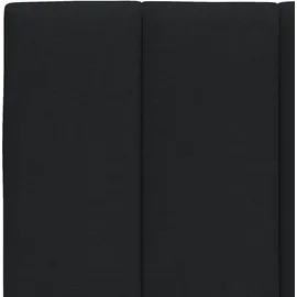 vidaXL Kopfteil-Kissen Hanko Schwarz 200 cm Stoff