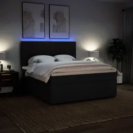 vidaXL Boxspringbett 180 x 200 cm Schwarz