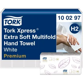 TORK Papierhandtücher Xpress® H2 Premium Extra Soft Interfold-Falzung 2-lagig 2.100 Tücher