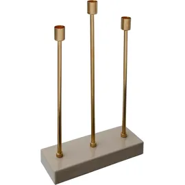 Kayoom Kerzenständer Kerzenhalter Art Deco 325 Metall Goldfarben/Lila