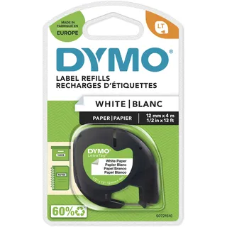 Dymo Beschriftungsband S0721510 1,2cm x 4m schwarz auf weiß