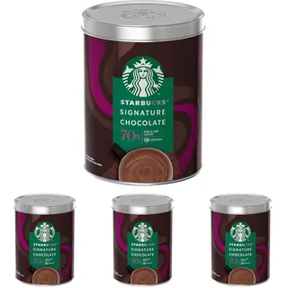 STARBUCKS Signature Chocolate 70% Kakao, 300 g (Packung mit 4)