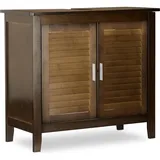 Relaxdays Waschbeckenunterschrank Lamell 30 x 67 x 60 cm