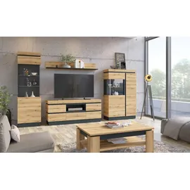 Die Möbelfundgrube Vitrine Corte 104 x 40 x 164 cm Braun