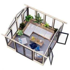 Palmako Pavillon Isabella 401 x 401 cm Naturbelassen FSC®