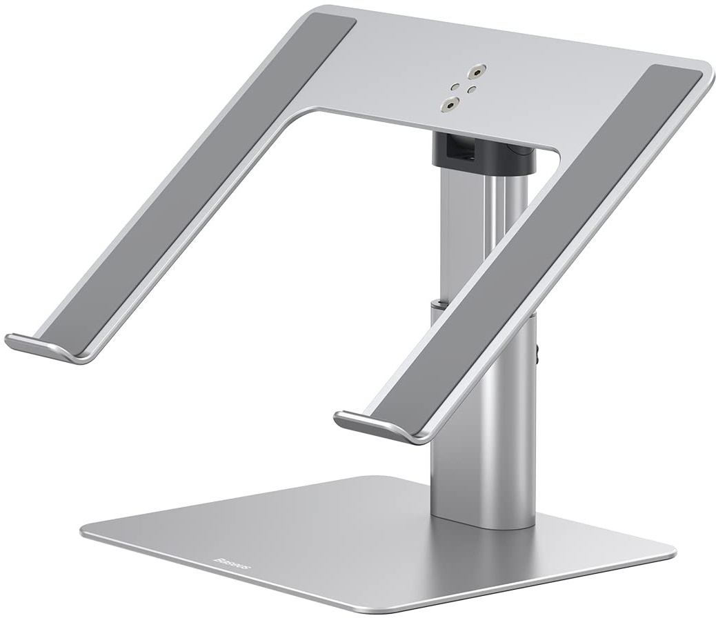 Baseus MacBook Metal Adjustable Laptop Stand, max 10 Kg Weight and 208 mm Height, Silver (LUJS000012)