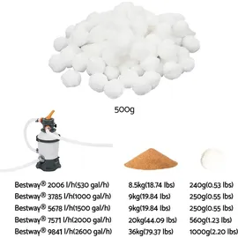 BESTWAY Oberflächenskimmer Starter-Set 500 g
