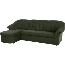 DOMO collection Eckcouch Polyester L-Form 2-Sitzer Grün