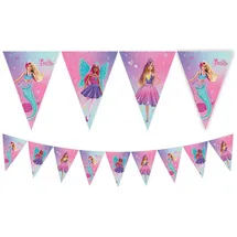 Procos Dreiecksflaggen Barbie Fantasy 9 St. Multicolor